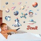 Űrhajó csodás bolygókkal - Ajándékba választható L méret