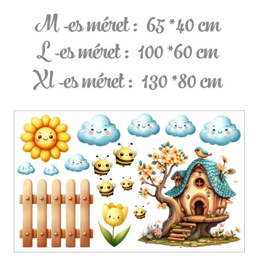 Felhők között rejtőző madárház - Ajándékba választható MEGA XXL méret
