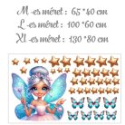 Tündér varázspálcával és pillangókkal - Ajándékba választható XL méret
