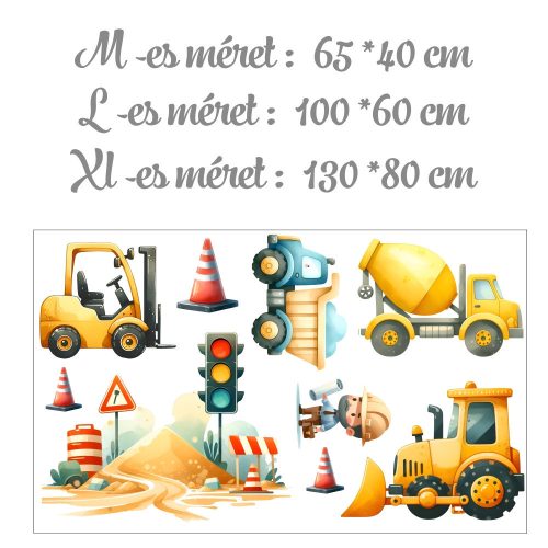 Munkára fel! Járműves - Ajándékba választható XL méret