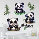 Bambuszerdőben kalandozó panda - Ajándékba választható L méret