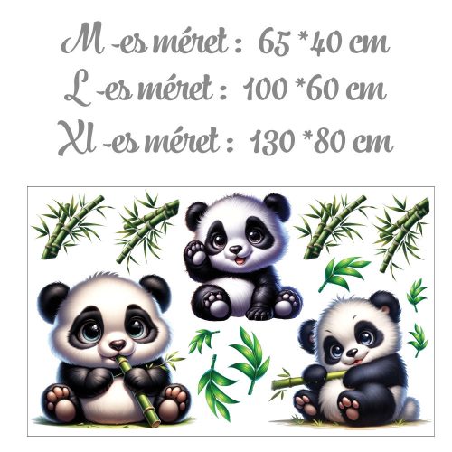Bambuszerdőben kalandozó panda - Ajándékba választható L méret