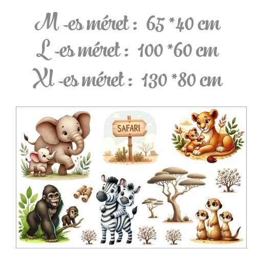 Baba-mama szafari- falmatrica bármilyen névvel