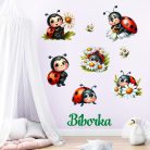 kiskaticás falmatrica babaszobába