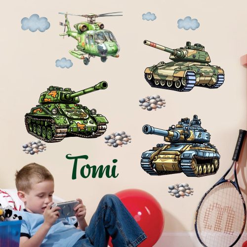 Katonai helikopter tankokkal - Ajándékba választható XL méret