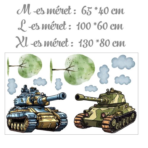 Katonai tankok- Ajándékba választható MEGA XXL méret
