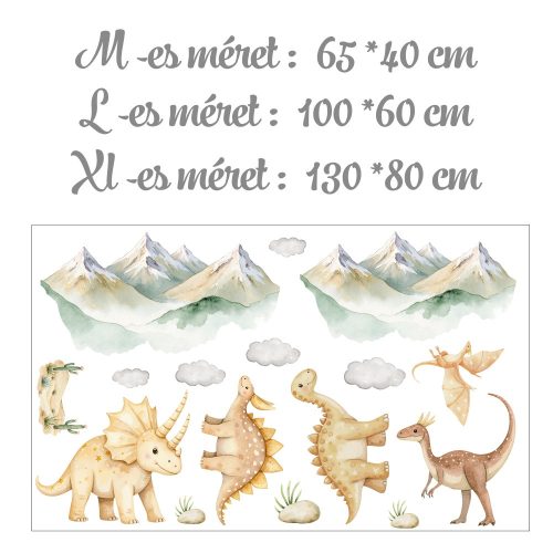 Dinoszauruszok világa- Ajándékba választható L méret