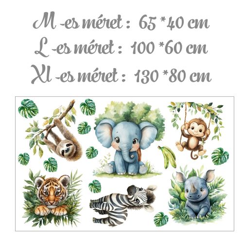 Dzsungel a javából - falmatrica bármilyen névvel