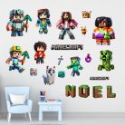 falmatrica névreszóló ajándék minecraft