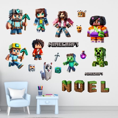 falmatrica névreszóló ajándék minecraft