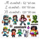 falmatrica gyerekszobába saját névvel  minecraft