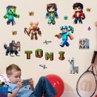falmatrica névreszóló ajándék minecraft
