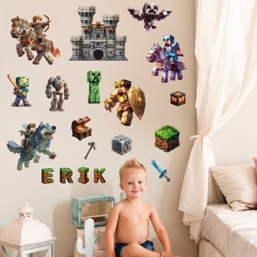 Minecraft  pixelmese- Ajándékba választható L méret