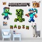 falmatrica névreszóló ajándék minecraft
