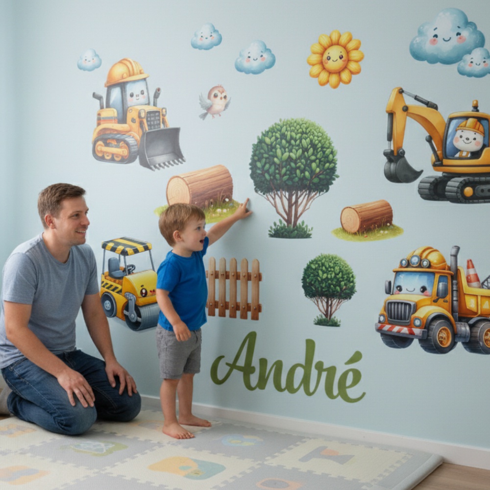 Járműves falmatrica